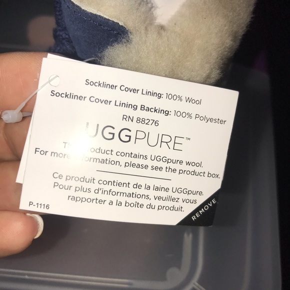 New authentic infant UGG boots, dark navy, size 0-1 (0-6 months) - Picture 8 of 9